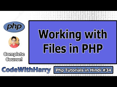 Working with Files File I O in PHP in Hindi | PHP Tutorial 34