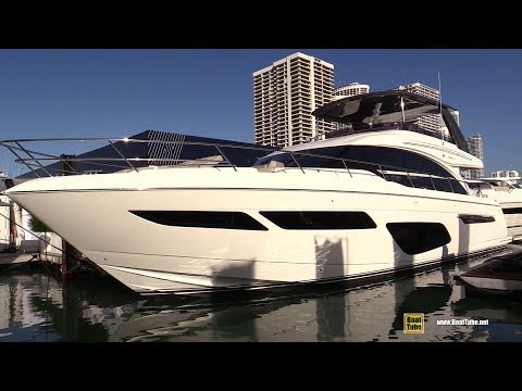 2019 Princess F70 Luxury Yacht - Walkaround - 2019 Miami Yacht Show