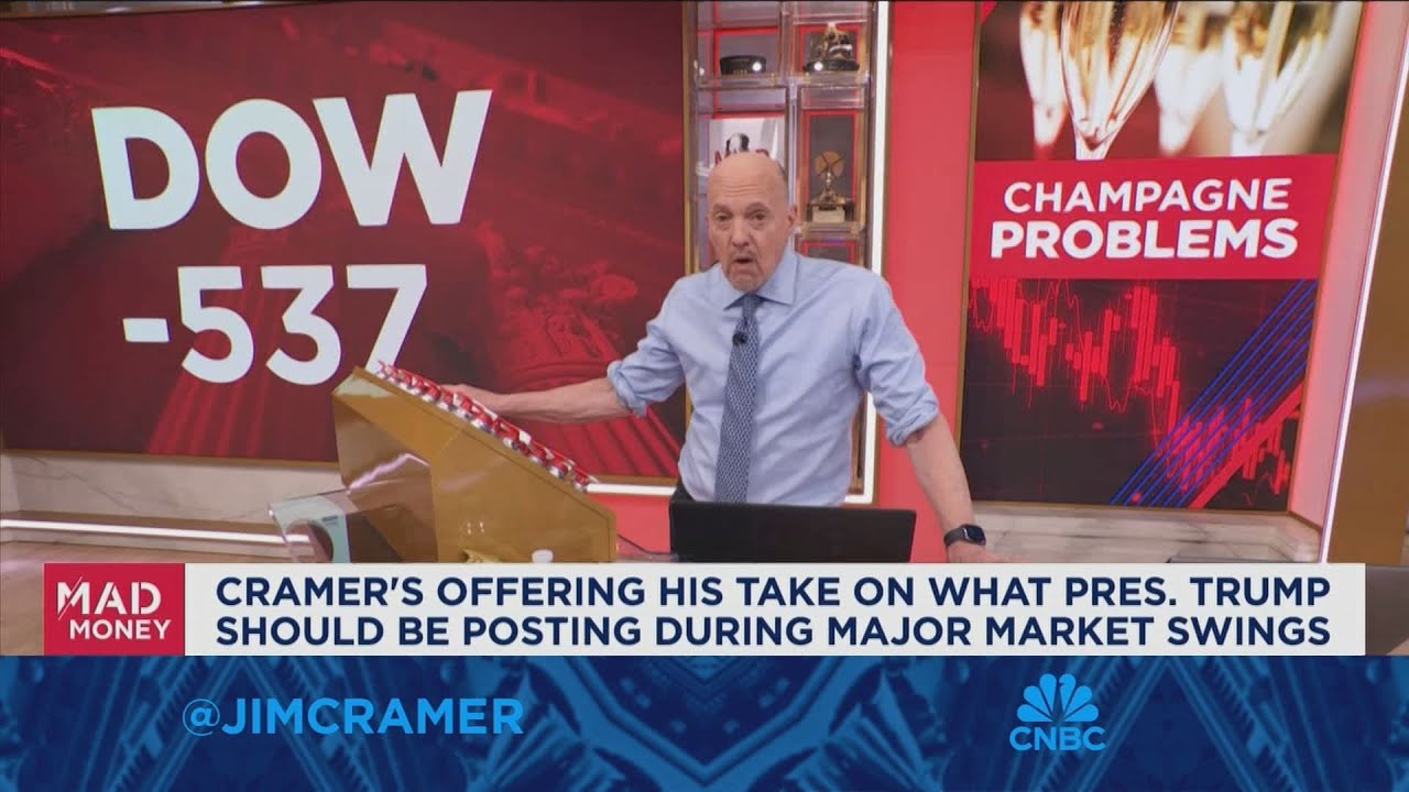 President Trump doesn't understand just how easy it is to send the market down, says Jim Cramer