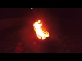burning a chair with methanol 