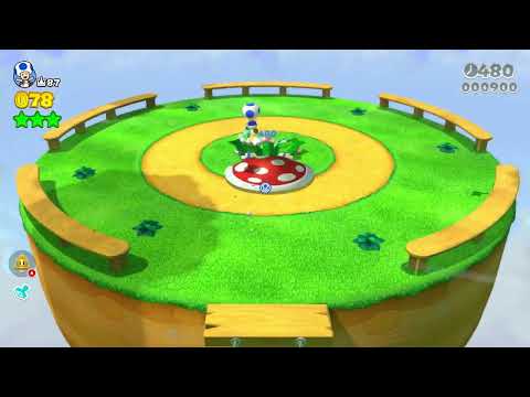 Super Mario 3D World (Switch) 1-3 Itemless Speedrun - Time: 25 (Former WR)