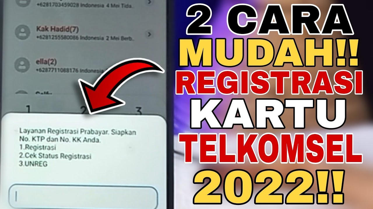 2 Cara Registrasi Kartu Telkomsel Terbaru 2024 Anti Ribet‼️
