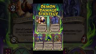 Demon Damage Strategy | Hearthstone Battlegrounds  #batlleground #hearthstone