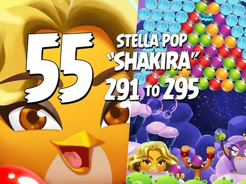 Shakira! Angry Birds Stella Pop Part 55 - Levels 291 to 295 - Cloudy Peaks Shakira Bird Update