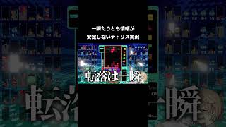 一瞬たりとも隙を与えない#ゲーム実況#テトリス