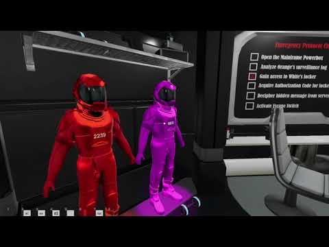 LOCKED IN [AN AMONG US THEMED MAP] ~ ESCAPE SIMULATOR COMMUNITY MAP BUILD-A-THON