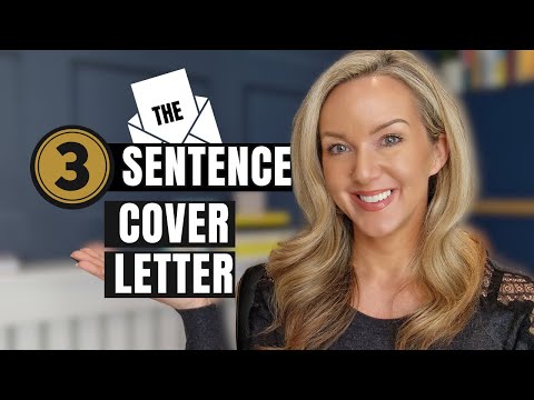 3 Sentences to Write the PERFECT Cover Letter (Includes Free templates ✅)