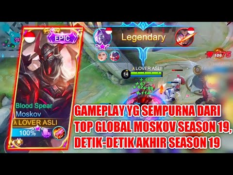 GAMEPLAY MOSKOV TERBAIK SEPANJANG SEASON 19, FAST FARMING, FAST ROAMING & KILL - MOBILE LEGENDS