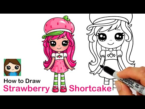 How to Draw Strawberry Shortcake 🍓