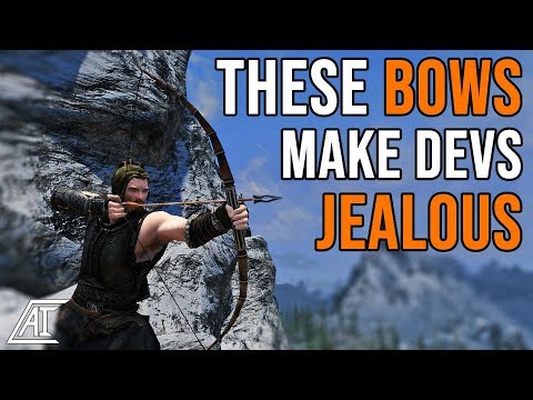 AMAZING Wooden Bows | Unique Bows Collection Skyrim Special Edition Mods 2018 (SSE)