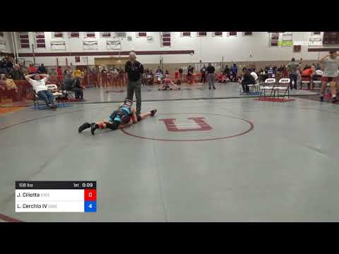 USAWNJ - Freestyle-Greco States/Schoolboy - FS 106 Finals - Justin Ciliotta (Edge) Vs. Louie Cerch