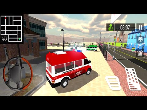 Policeman Emergency Ambulance Rescue Van Driving Simulator _ Yellow Ambulance Drive - Gameplay #199