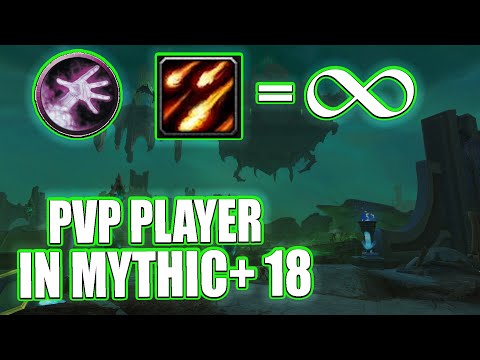 The Necrotic Wake +18 - PvE Destruction Warlock - PvP Player In Mythic+ - Doing Massive DPS