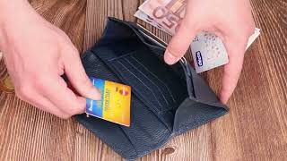 Зручне жіноче портмоне з натуральної шкіри флотар Canpellini 21702 синє