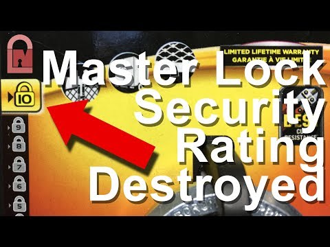 (438) Master Lock Security Rating Destroyed