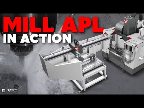Haas Mill Automatic Parts Loader In Action - Haas Automation