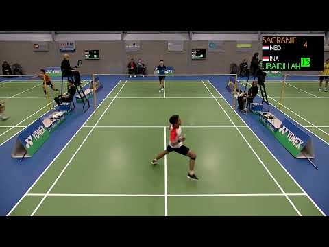 Kas Sacranie 🇳🇱 - Moh. Zaki Ubaidillah 🇮🇩, MS, Yonex Dutch Junior International 2023