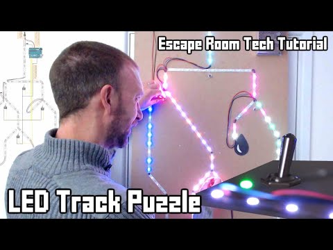 LED Track DIY Escape Room Puzzle Tutorial