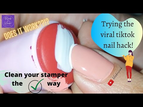 Testing the viral Tiktok French Manicure Stamper Hack | Worth the try!!!!