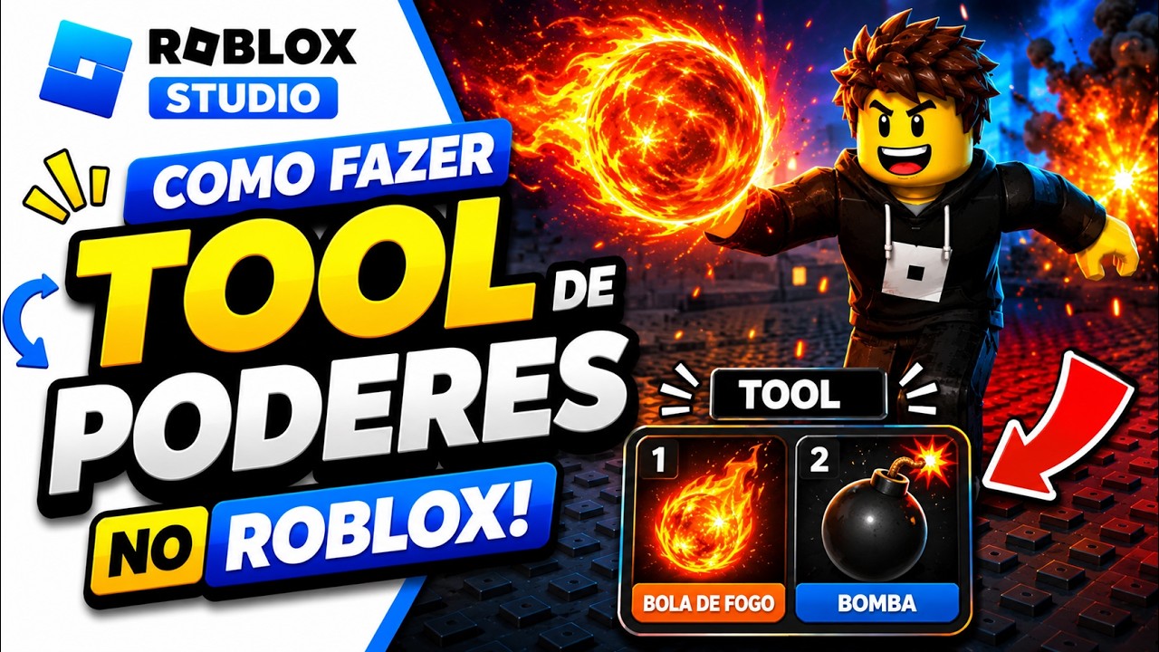 Como Colocar Poderes nas Tools no Roblox Studio