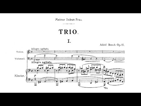 Adolf Busch - Piano Trio in A Minor, Op. 15