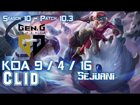 Gen Clid SEJUANI vs XIN ZHAO Jungle - Patch 10.3 KR Ranked