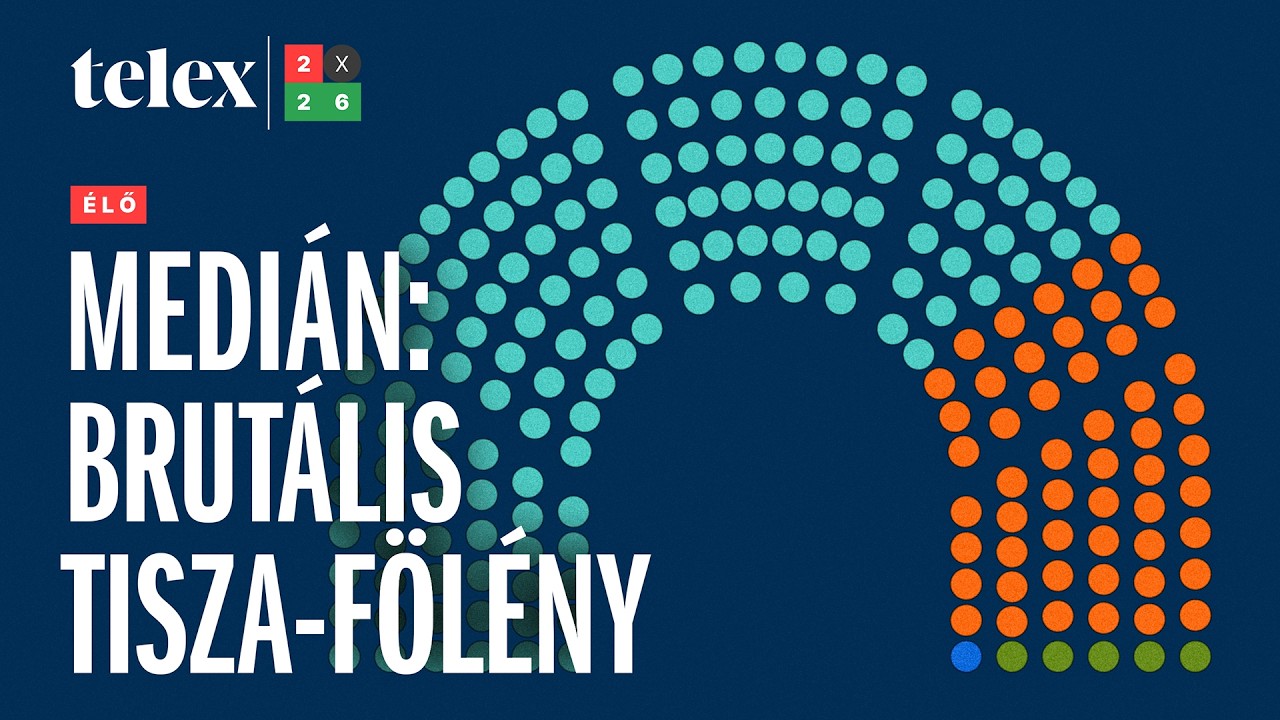 Brutális Tisza-fölényt mért a Medián – 2026 élőben