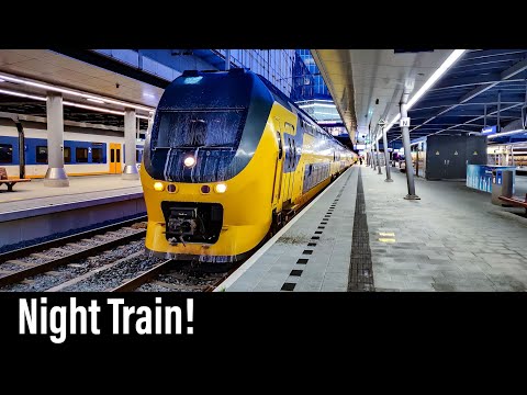 Trein Cabinerit / Nacht / Rotterdam - Amsterdam - Utrecht - Amsterdam/ VIRM Intercity / July 2020