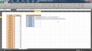 Create a Frequency Distribution Table in Excel