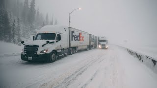 Ice Road Wyoming, I-80 | A Day In The Life Of A Truck Driver