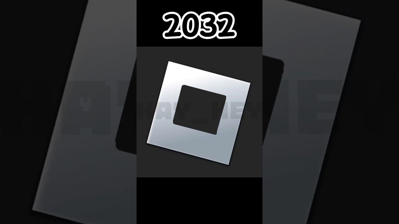 Roblox logo evolution from 2017 - 2080