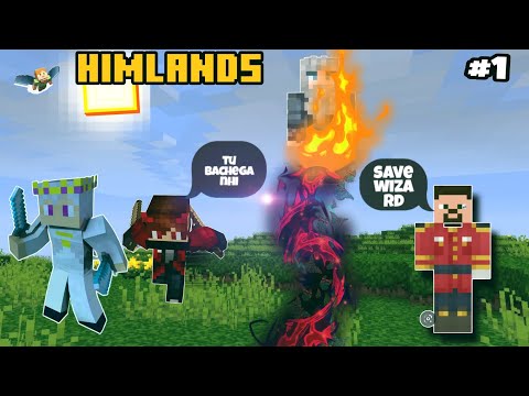 GamiNg Singla - I kill King Odin in Minecraft Himlands || wizard got trapped by King Odin | Minecraft Himland | #1 |