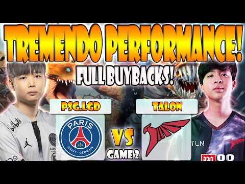 PSG.LGD VS TALON BO3[GAME 2] NOTHINGTOSAY, SHIRO VS 23SAVAGE, MIKOTO - DREAMLEAGUE SEASON 20- DOTA 2