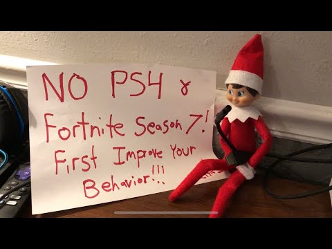 Elf On The Shelf Takes Kid's PS4 And Fortnite Season 7 And Leave "Improve Behavior" Note