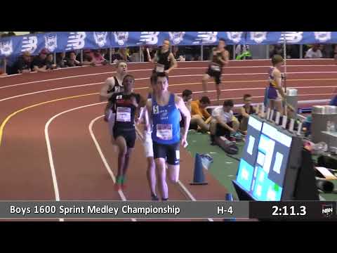 Boys Sprint Medley Relay Final Section 4  New Balance Nationals Indoor 2016