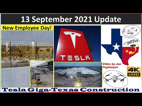 Tesla Gigafactory Texas 13 September 2021 Cyber Truck & Model Y Factory Construction Update(07:20AM)