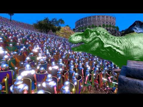 1000 T-Rex vs 20.000 Roman Legion uebs UltimateEpicBattleSimulator