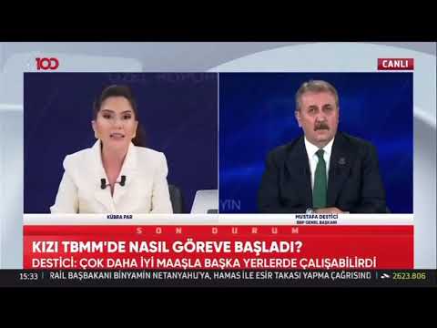 TV100’de Gergin Anlar: Mustafa Destici ile Kübra Par Tartıştı