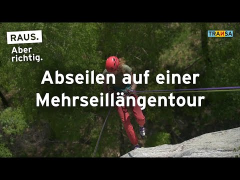 Tutorial: Abseilen auf einer Mehrseillängentour