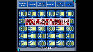 SNES Game:  Jeopardy! Deluxe Edition (1993 GameTek, Inc.)