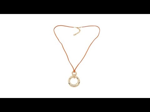 Graziano SuedeCordDropNecklace