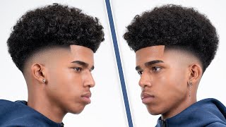 FLAWLESS AFRO DROP FADE HAIRCUT TUTORIAL!