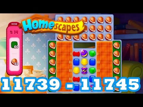Homescapes Level 11739 - 11745 HD 3 - match | android | IOS | 11740 | 11741 | 11742 | 11743 | 11744