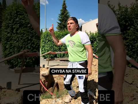 CHYBNÝ VÝKOP NA STAVBE.  #buildingfail #funny #patamat #majster #foryou