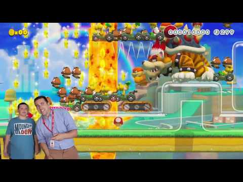Michael Makes a Level in Super Mario Maker 2 - Nintendo Summer Camp