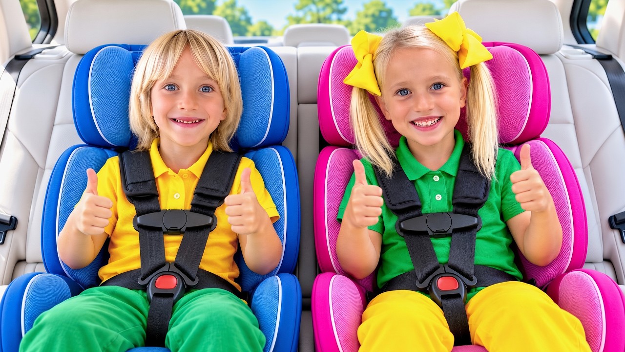 Katya and Dima Go to School and Learn Car Rules