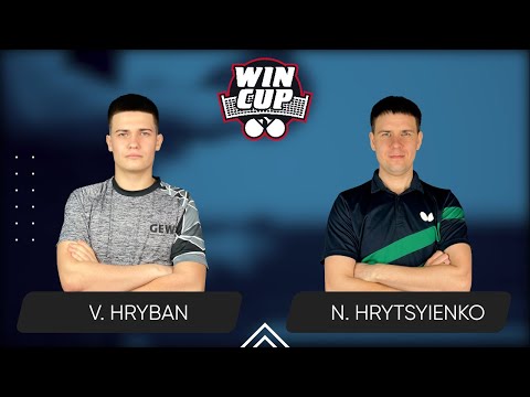 12:30 Vadym Hryban - Nazarii Hrytsyienko West 1 WIN CUP 29.05.2024 | Table Tennis WINCUP