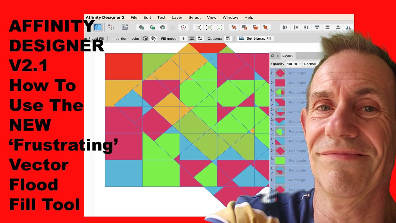 Affinity Designer v2.1 | Frustrating Vector FLOOD FILL Tool Tutorial NEW FEATURE