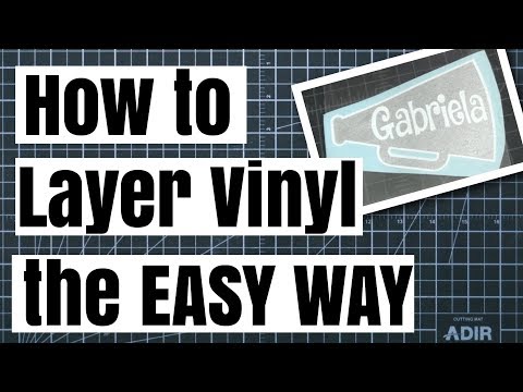 How to Layer 2 Color Vinyl without Registration Marks! The Easy Way! Video