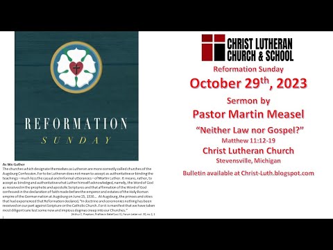 2023-10-29 8:00 AM at Christ Stevensville